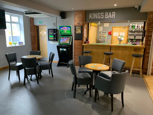 old generator station bar seating area